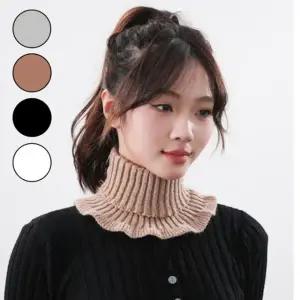 니트 넥워머 페이크 목폴라