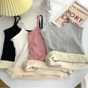 안감 기모 여자 끈나시 겨울 이너나시 방한 골지