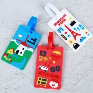 [콩심팥심]트래블 이름 태그 여행가방 라벨 보안대