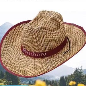 [콩심팥심]챙넓은 카우보이 밀집 파나마 페도라 웨스턴 모자