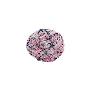 [엘러브] 새상품  트위드 까멜리아 코사지 브로치 멀티컬러 6ET0102