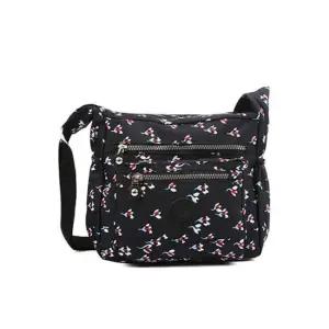 숄더백 데일리 크로스백 꽃무늬 패턴 가방 블랙플라워 직장인숄더백