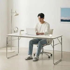 피드 미드센츄리 데스크 크롬 책상 테이블 1600