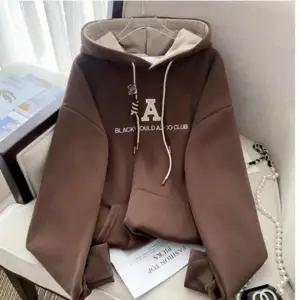 캐주얼한 기모안감 패션 여성 겨울 모자티 편안한 후드티 여성 데일리