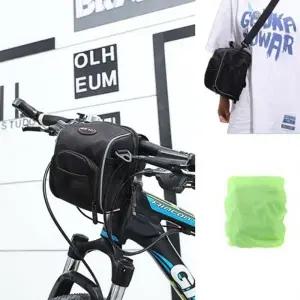 (타입 블랙-대)전동킥 보드 가방+ 레인 커버 세트 자전거 산악 헤드백 킥보드 핸들 반사광 보조 프레임