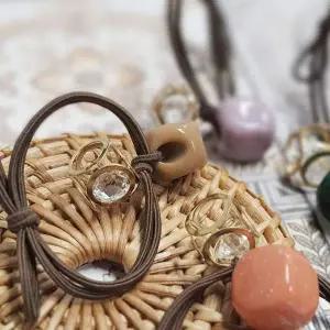 크리스탈 헤어 머리끈