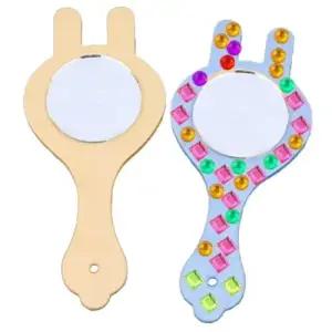 토끼 손거울 나무거울 디자인 체험학습용 나무 WD8F77F