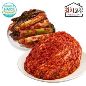 [김치고집] 맛있게 매운 배추김치 1kg + 대파김치 1kg
