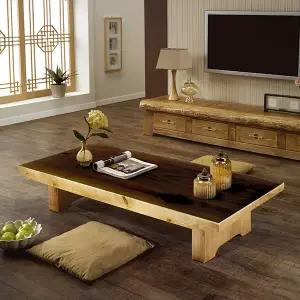 [마루엔개비] 비스켓 통원목 좌식테이블 200사이즈 좌탁