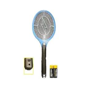 고효율 3중안전망 전기모기채 건전지포함 파리채 모기 (WECD201)