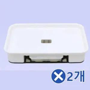 [콩심팥심]WL 직사각 화분받침대-4호x2개 거실화분 화분물받침대