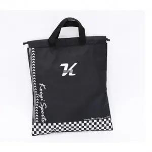 (색상 블랙)쿠기 보조가방 학교 신발 주머니 레이싱 복조리 가방