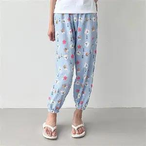 9부 조거팬츠 여성 파자마 바지 데일리 홈웨어 여자잠옷바지