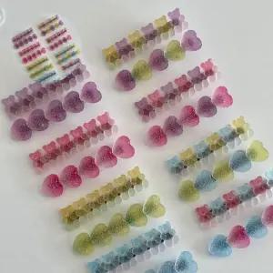 (제스트)여름 젤리 귀여운 헤 하트 옆머리 하리보 사탕 헤어