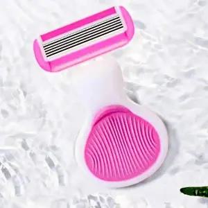 미니 휴대용 면도기 다리 제모 용이 윤활바 코팅