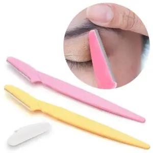 일자형 눈썹칼 3P 눈썹 정리 관리 손질 제모 WFLNV7J