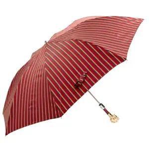 [롯데백화점]파소티 맨폴딩 스트라이프 골드 홀스 자동우산, MG352W41OR, 레드