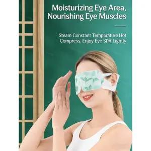 온열안대 보온 안대 일회용 온열 눈 마사지기 5팩 - 피로 보호 압박 마스크