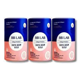 비비랩 저분자 콜라겐 유산균 2g x 100포 3통