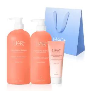 헤어플러스 모던피치 퍼퓸 단백질 열보호 집중 클리닉 선물세트 / 샴푸 트리트먼트 에센스