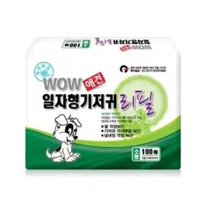 100매 일자 패드 애견 리필 소형 강아지 속기저귀 1P WFLPJ4M