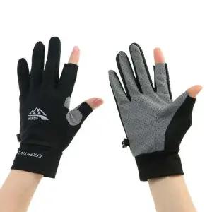 논슬립 여성 운전용 스포츠 2컷 쿨링 장갑 (M-블랙) 운전장갑 블랙장갑 산책장갑 얇은장갑 여성여름장갑