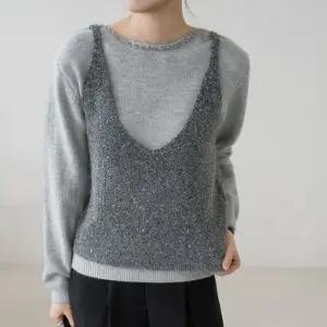 엄마옷 마담4060 모던베이직 비즈니트뷔스티에세트-QSET2601002-