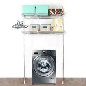 광폭 세탁기 1p 세탁실 수납선반 2단 폭조절선반 WFLPJCP