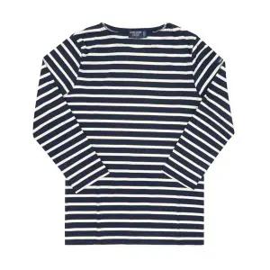 세인트제임스 2066 MARINE ECRU 밍콰이어 모던 스트라이프 아동 긴팔티 (성인착용가능)