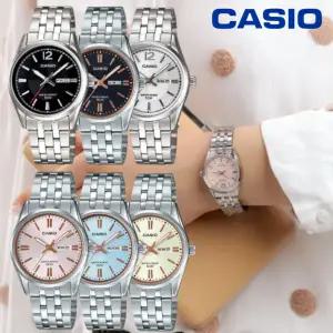 [카시오]여성 손목시계 데이 데이트 아날로그 메탈시계