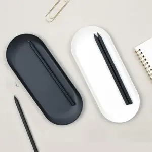 [룽스]펜접시 필기구트레이 연필꽂이 거치대 정리함 2P