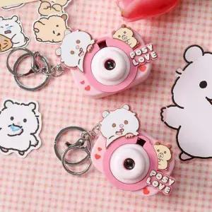 카메라 미니빔 영사기 키링 2P 키홀더 가방 꾸미기 불빛나는키홀더