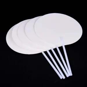 부채꾸미기 부채꾸미기 만들기 흰색 원형