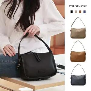 모던 천연 소가죽 토트 숄더 크로스백 여성 가죽 데일리백 RH2007 (4color)