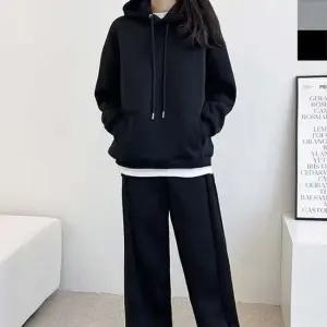 여성겨울트레이닝복 여자 오버핏 양털 커플 스냅 트레이닝 세트 1P 커플룩