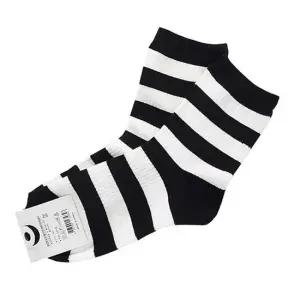 패션잡화 여성용 골지 패션양말 검흰 3켤레 양말