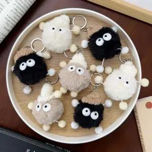 귀염뽀짝 니트 모자 먼지요정 고리 키링 인형키링