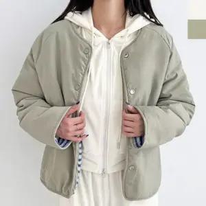 여자 양면 뽀글이 줄무늬 점퍼 1P 리버시블 아우터 여성리버시블점퍼