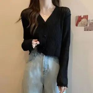 여름가디건 브이넥 크롭 인기 가디건 간절기 얇은 겉옷 여성