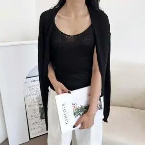 브이넥니트나시가디건set 반팔가디건