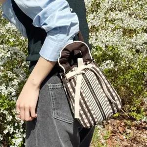 비알 938 여성 미니 토트크로스백 니트토트백