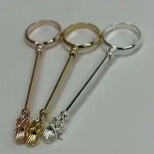 냄새방지 손잡이 시가렛 실버 담배집게 시가렛반지