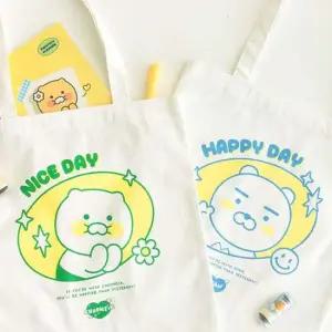 카카오프렌즈 캔버스 에코백 2P 심플한 캐릭터 가방 심플한에코백