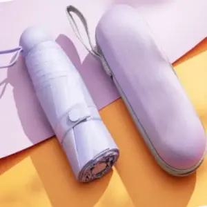 휴대용양산 마카롱캡슐형 5단 양산 라벤더 우산