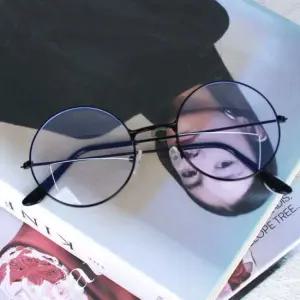 동글이안경 동글이 철테 안경 블랙