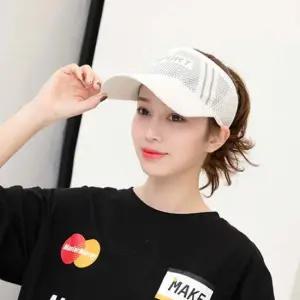 밴드형 썬캡 화이트 작업용 비치 스포츠 여행 골프