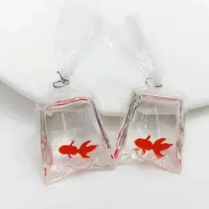 금붕어 물고기 키링 어항 우정 커플 친구 선물 키치 힙한 에어팟 버즈 열쇠고리 미니