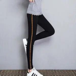 러닝 레깅스 9부 골드 스몰 트레이닝 홈트 하이웨스트 하이웨스트