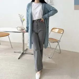 여성 니트 데일리 롱가디건 여자가디건