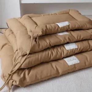 어텀컬러애견견고한방석 고정끈애견쿠션방석(브라운)L